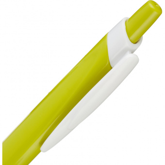 Ручка шариковая автоматическая Attache Sun Flower, зеленый корпус, масляная