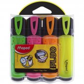 Набор маркеров текстовых Maped «Fluo Pep's Classic», 4 шт, скошенный наконечник 1-5 мм Набор маркеров текстовых Maped «Fluo Pep's Classic», 4 шт, скошенный наконечник 1-5 мм