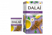 Чайный напиток "DALAI" конв. 25 пак*1.5гр*24 "Good night" с мятой, ромашкой, мелиссой, цедрой лимона Чайный напиток "DALAI" конв. 25 пак*1.5гр*24 "Good night" с мятой, ромашкой, мелиссой, цедрой лимона